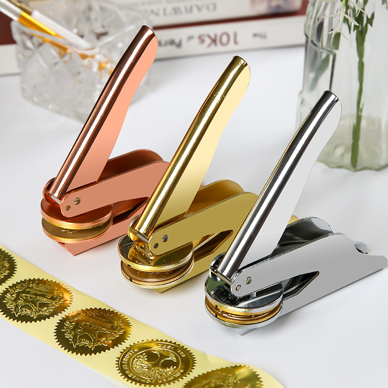 Resin Art Logo - Customized LOGO Stamp Personalized Handheld Embosser