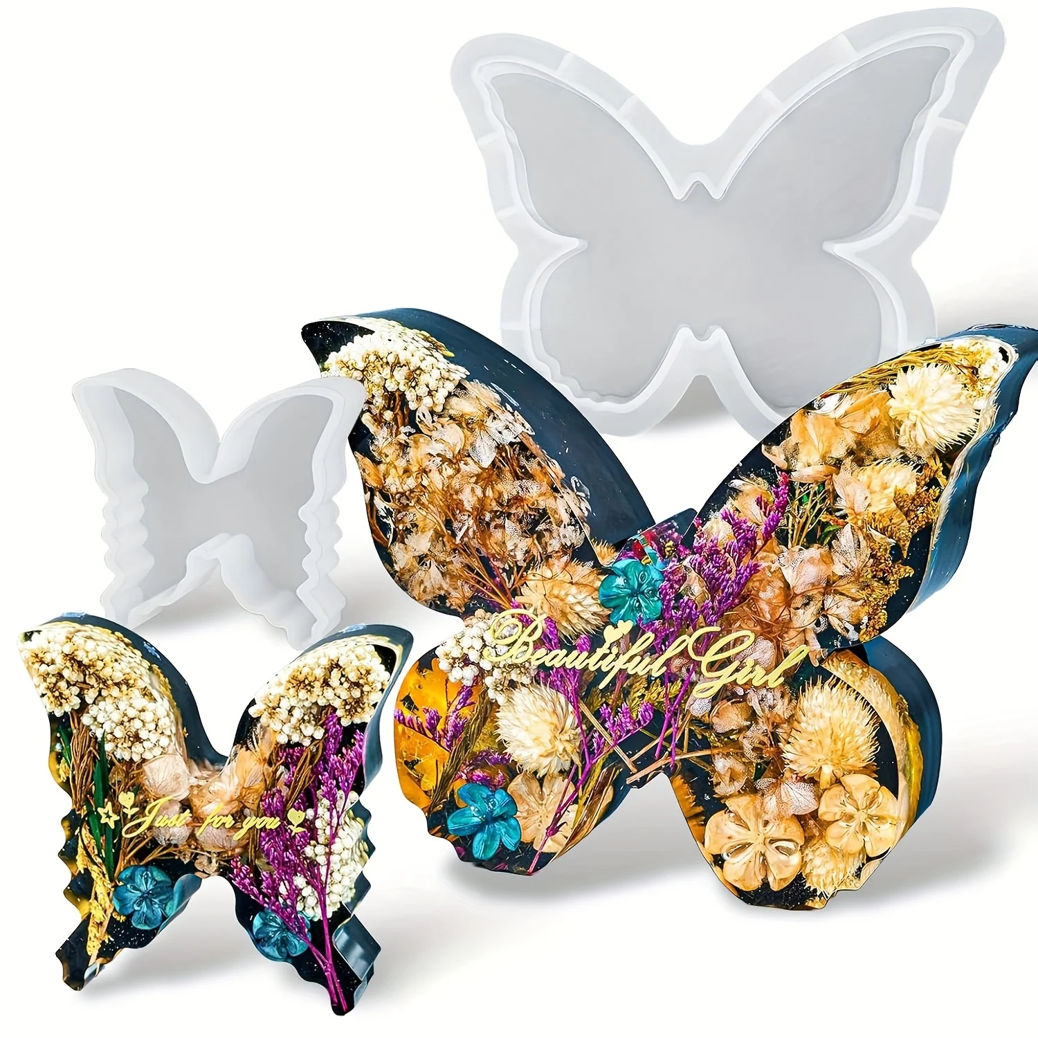 Resin Art Tools - Two sizes of butterfly resin mold