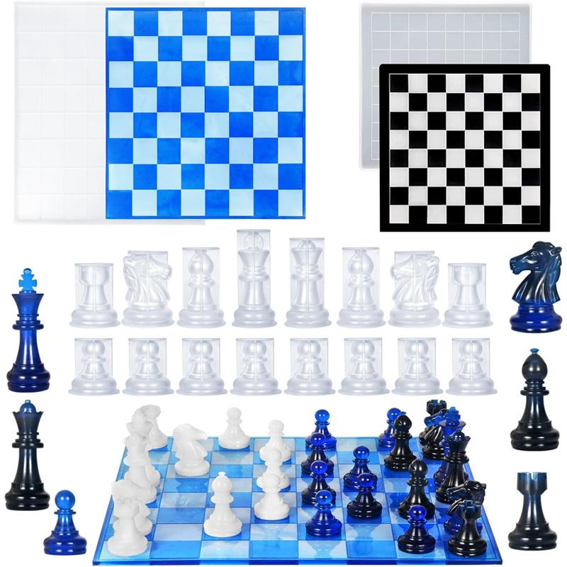 Resin Chess Set Mold With Ches - Resin Art Tools review and price