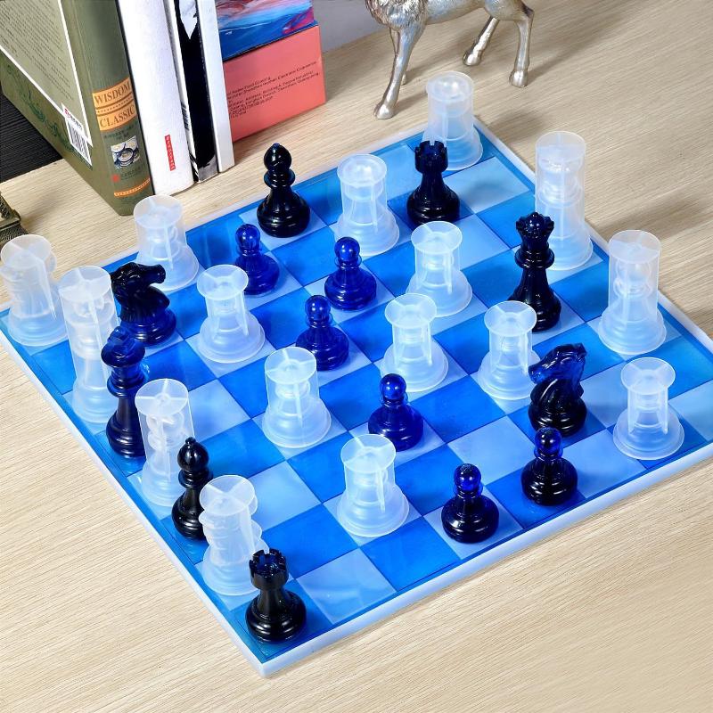 Resin Chess Set Mold With Ches - Resin Art Tools review and price