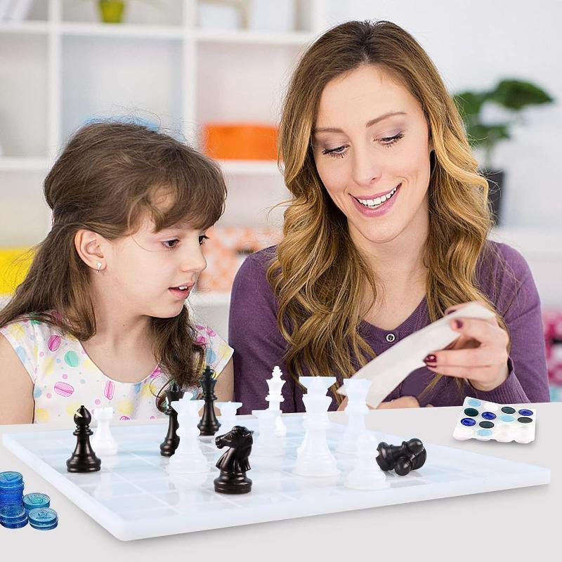 Resin Chess Set Mold With Ches - Resin Art Tools review and price