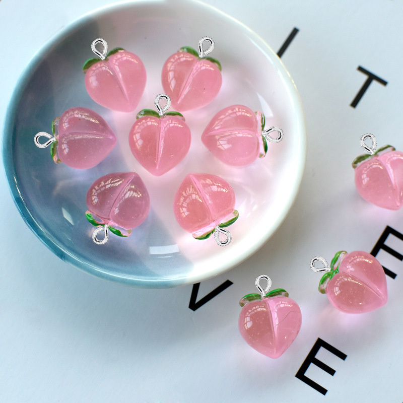 10Pcs New Transparent Peach Fl - Resin Art Engagement review and price