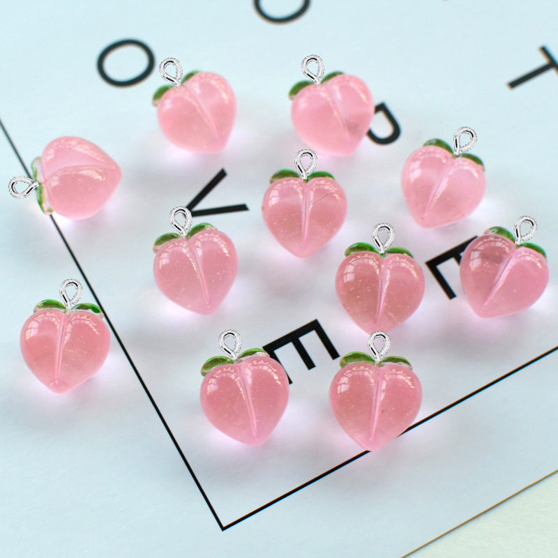 10Pcs New Transparent Peach Fl - Resin Art Engagement review and price