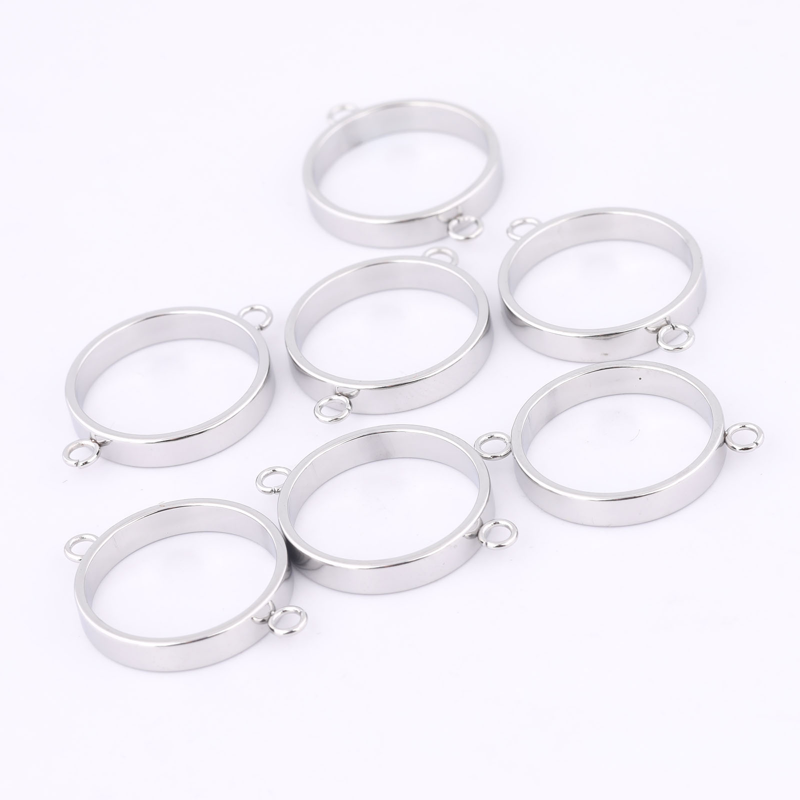 10pcs Stainless Steel 14mm Ope - Resin Art Engagement review and price