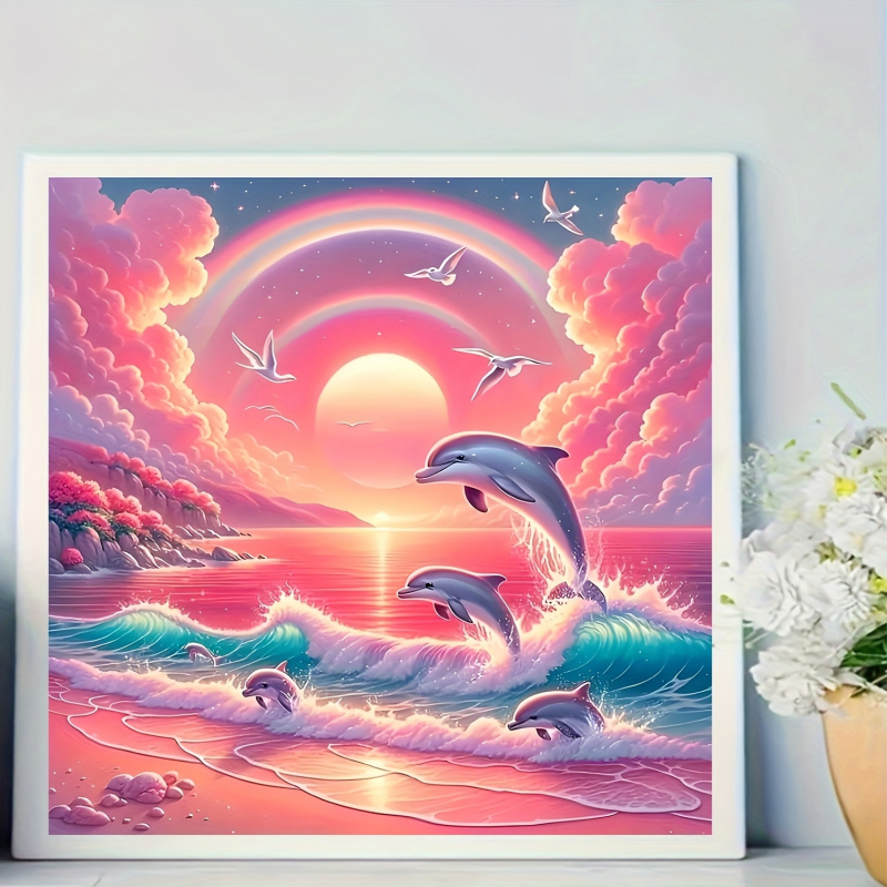 Diamond Painting Kit, Pink Sky - Resin Art Work review and price