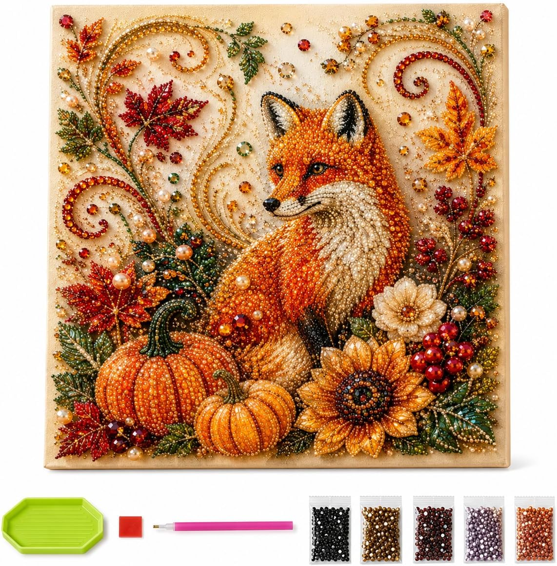 Autumn Diamond Pearl Painting  - Resin Art Of Flowers review and price