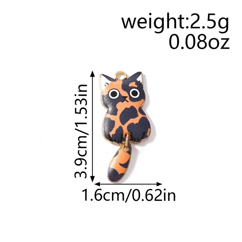 10Pcs 16×39mm Cute Cartoon Cat - Resin Art Engagement review and price