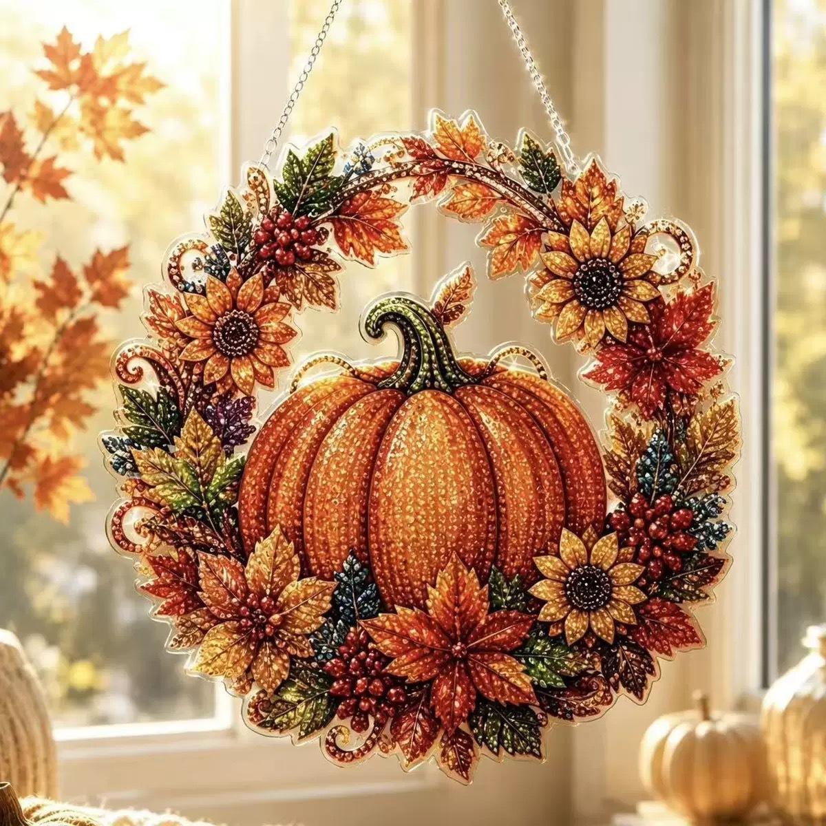 Halloween Pumpkins Diamond Art - Resin Art Of Flowers review and price