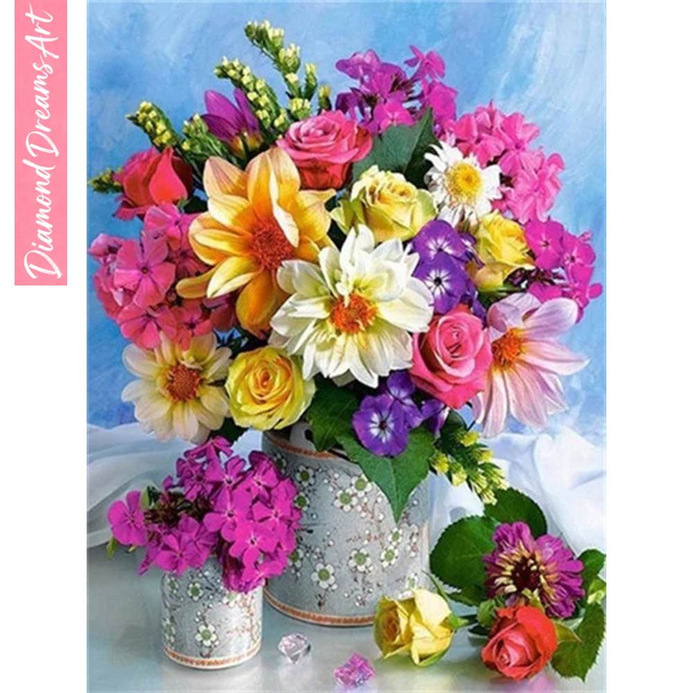 Full Diamond Mosaic Flower 5D  - Resin Art Of Flowers review and price