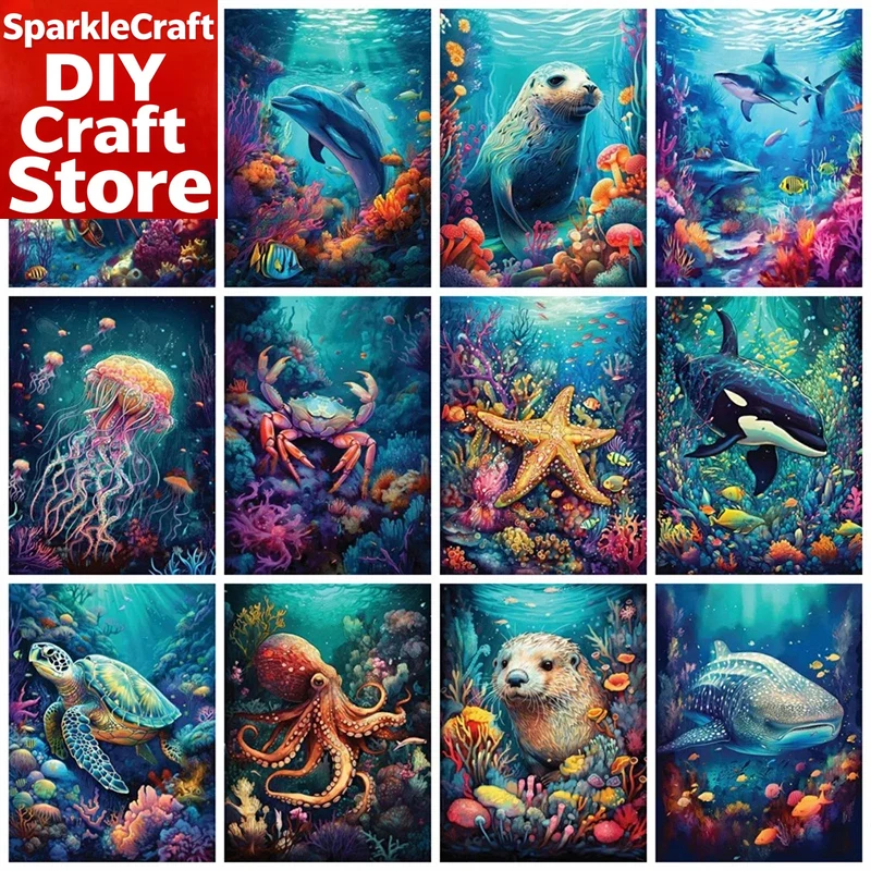 1PC frameless  Full Square Rou - Resin Art Work review and price