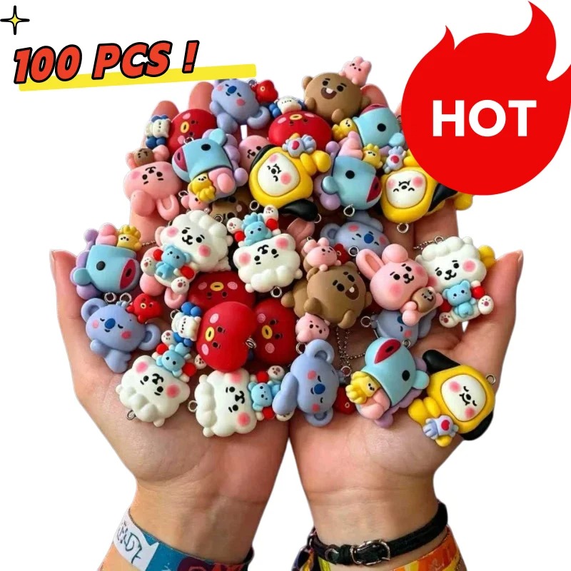 7pcs BT21 Resin Cartoon Charm  - Resin Art Engagement review and price