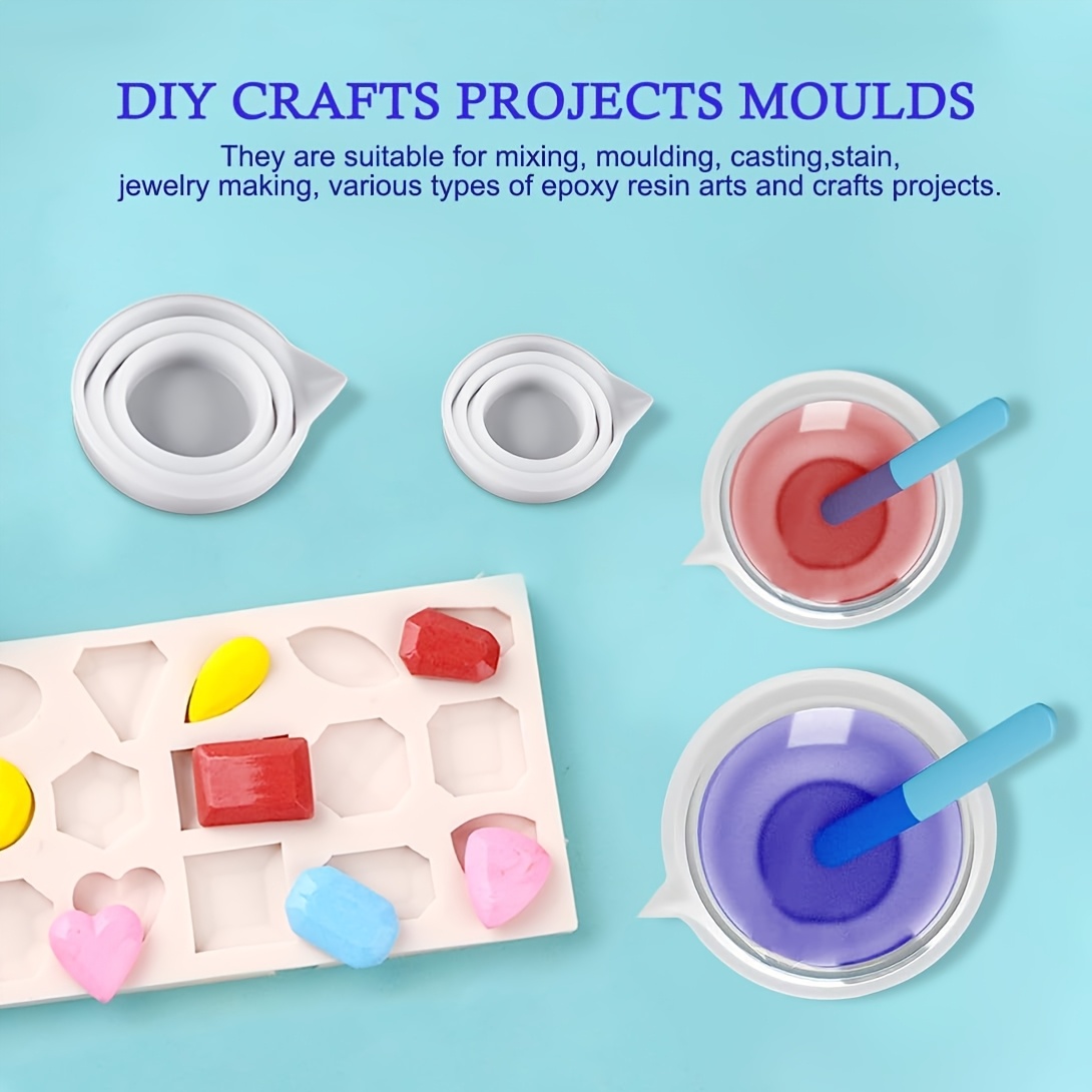 50-500ml Foldable Silicone Mea - Resin Art Tools review and price