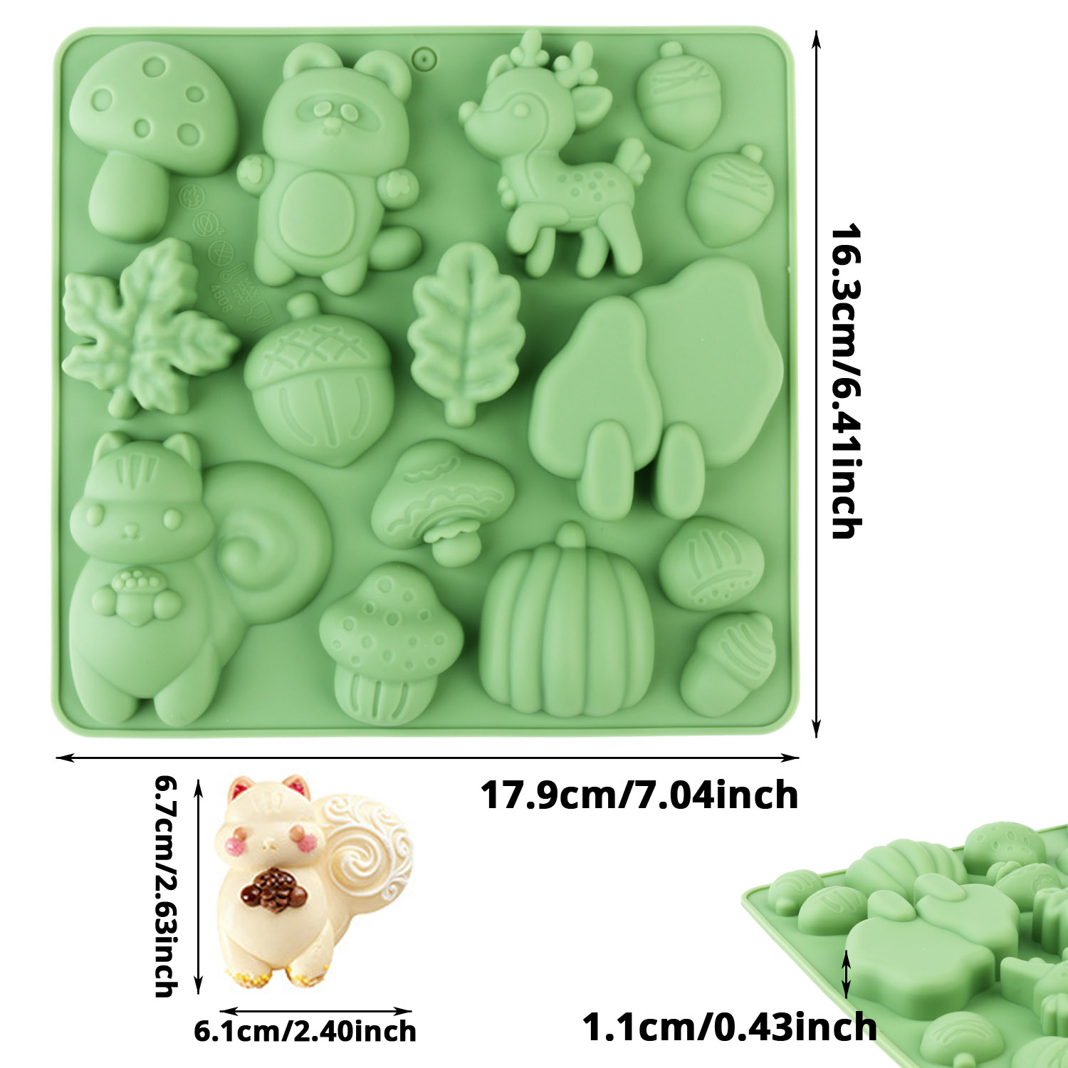 1 Silicone Cake Mold in the Sh - Resin Art Tools review and price