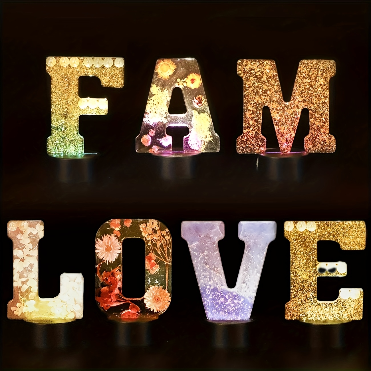 7-Inch Large Letter Resin Mold - Resin Art Logo review and price