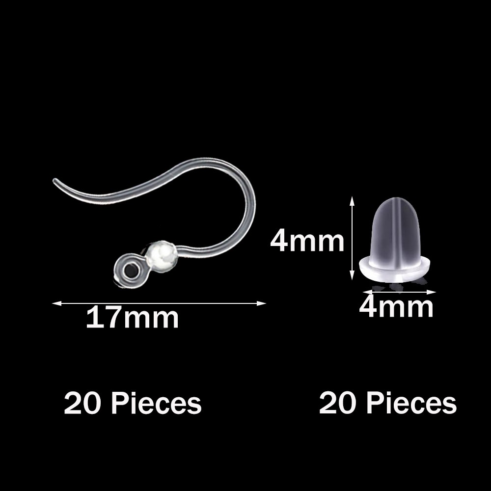 40pcs Clear Plastic Earring Ho - Resin Art Engagement review and price