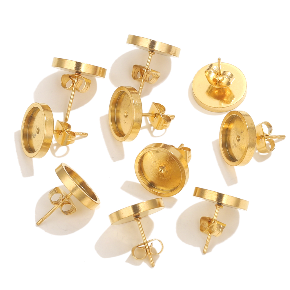 10pcs Stainless Steel Gold Ear - Resin Art Engagement review and price